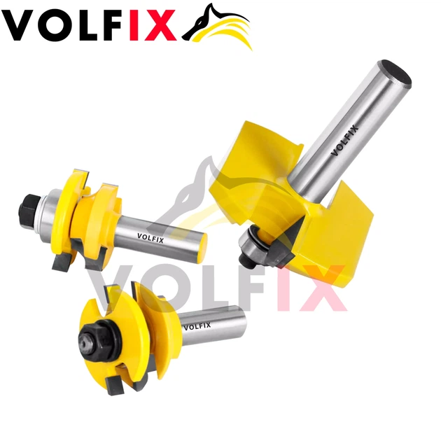 Комплект фрез №11 VOLFIX з 3-х фрез для мебельної обв'язки з фільонкою (FZ-120-901 + FZ-120-952 d12) - Фото 6 Комплект фрез №11 VOLFIX з 3-х фрез для мебельної обв'язки з фільонкою (FZ-120-901 + FZ-120-952 d12) - зображення 6