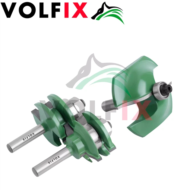 Комплект фрез №1 VOLFIX GRAND з 3-х фрез для мебельної обв'язки з фільонкою (FZ-120-910 + FZ-120-950 d8) - Фото 6 Комплект фрез №1 VOLFIX GRAND з 3-х фрез для мебельної обв'язки з фільонкою (FZ-120-910 + FZ-120-950 d8) - изображение 6