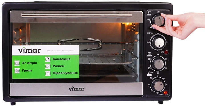 Духовка настольная с конвекцией Vimar VEO-3722B - изображение 3