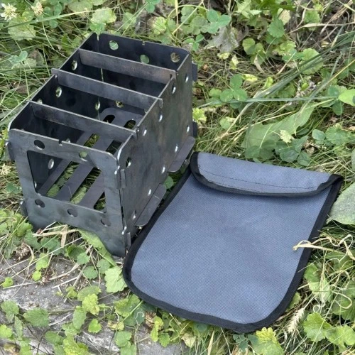 Піч-трісочниця Metalzavod 21.3х15х15см 2мм велика з чохлом (SHP-2LCH) Metalzavod SHP-2LCH 1058096 - зображення 2