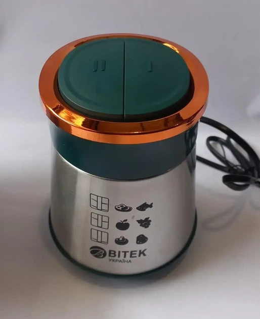 Універсальний кухонний комбайн-подрібнювач BiTEK BT-7019 з неіржавкої сталі 1500w чаша 2 л - Фото 6 Універсальний кухонний комбайн-подрібнювач BiTEK BT-7019 з неіржавкої сталі 1500w чаша 2 л - зображення 6