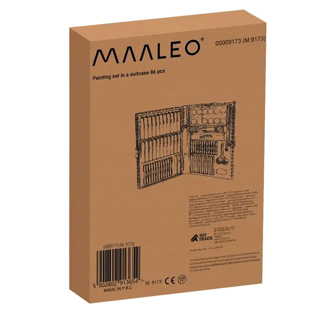 Набор для рисования 86 элементов чемодан для творчества черный Maaleo SE0314 - Фото 8 Набор для рисования 86 элементов чемодан для творчества черный Maaleo SE0314 - изображение 8