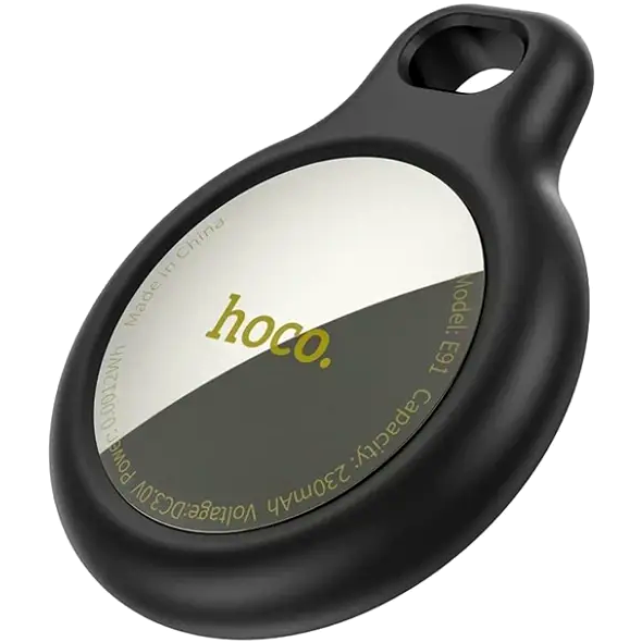 Поисковый трекер Hoco E91 Tiger GPS брелок для защиты от потери вещей черный - изображение 3