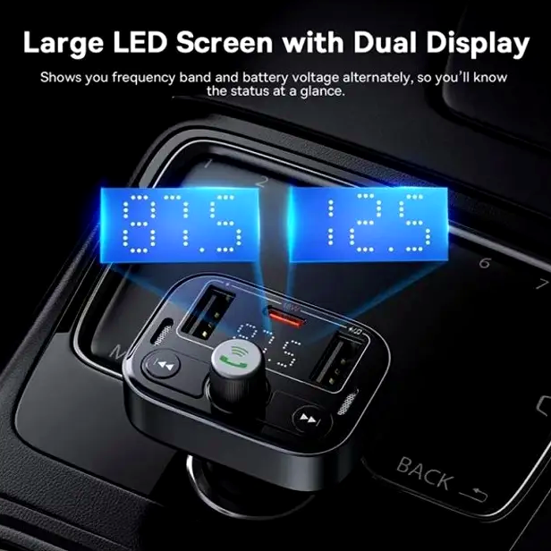 FM-трансмиттер Baseus S-09 Pro автомобильный зарядник с Bluetooth для быстрой зарядки и качественной музыки - изображение 8