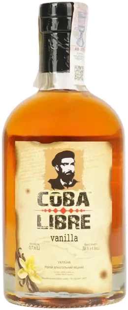 Алкогольный напиток на основе рома Coba Libre Vanilla 0.7 л 38% (4823112504237) - Фото 1 Алкогольный напиток на основе рома Coba Libre Vanilla 0.7 л 38% (4823112504237) - изображение 1