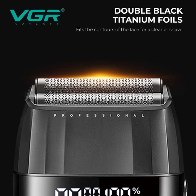Набір для стрижки VGR 3 в 1 V-640 S3 BLACK, машинка для стрижки, тример та електробритва (шейвер) - изображение 5