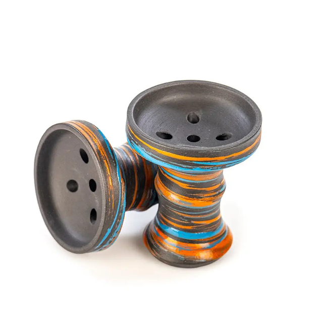 Чаша глиняная для кальяна классическая Personalka Bowl Blue Orange - Фото 1 Чаша глиняная для кальяна классическая Personalka Bowl Blue Orange - изображение 1