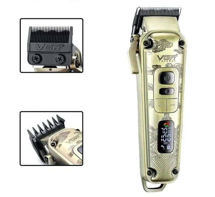 Комплект VGR 3 в 1 V-642 акумуляторна машинка для стрижки (clipper), тример і електробритва (шейвер) - зображення 6