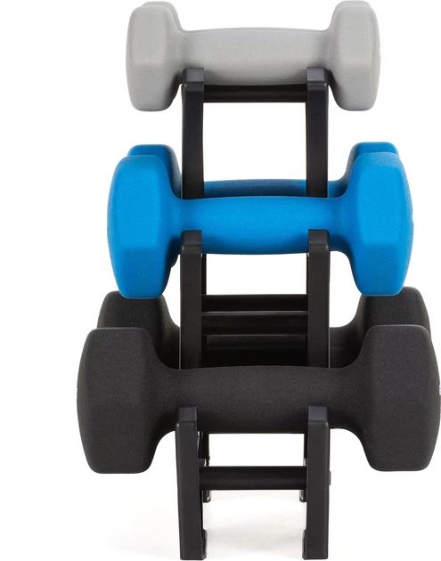 Zestaw hantli neoprenowych na stojaku Gymtek G-42804 (5905884428047) - obraz 3