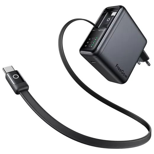 Сетевое зарядное устройство Mcdodo CH-8640 67W Digital Display GaN USB-C Charger + кабель USB-C Black - изображение 3