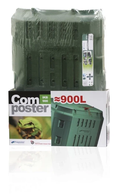 Компостер садовий Prosperplast Compothermo 900L пластиковий 1010x1010x1280 мм чорний - зображення 3