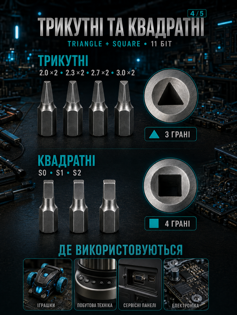 Викрутки набір 115в1 універсальний JoyPro Precision Screwdriver прецизійна викрутка зі змінними бітами набором на 115 міні інструментів маленьких викруток + зірочка для ремонту ноутбука телефонів окулярів годинників точних професійних робіт - Фото 6 Викрутки набір 115в1 універсальний JoyPro Precision Screwdriver прецизійна викрутка зі змінними бітами набором на 115 міні інструментів маленьких викруток + зірочка для ремонту ноутбука телефонів окулярів годинників точних професійних робіт - зображення 6