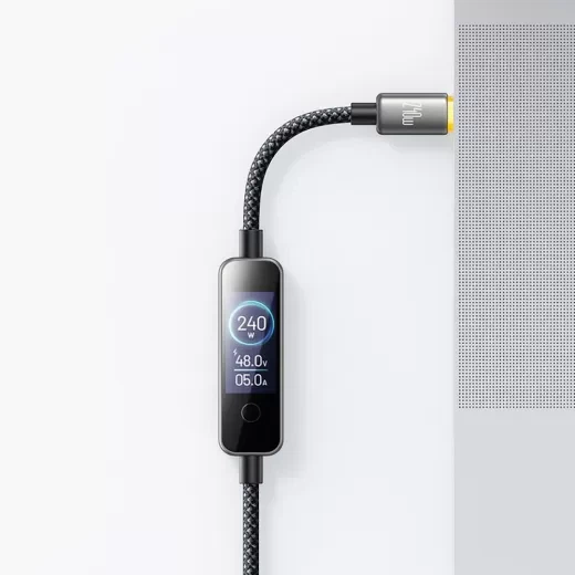 Кабель Mcdodo CA-8750 USB-C to USB-C Cable with TFT Screen Display 240W 1.2m Black - Фото 4 Кабель Mcdodo CA-8750 USB-C to USB-C Cable with TFT Screen Display 240W 1.2m Black - изображение 4