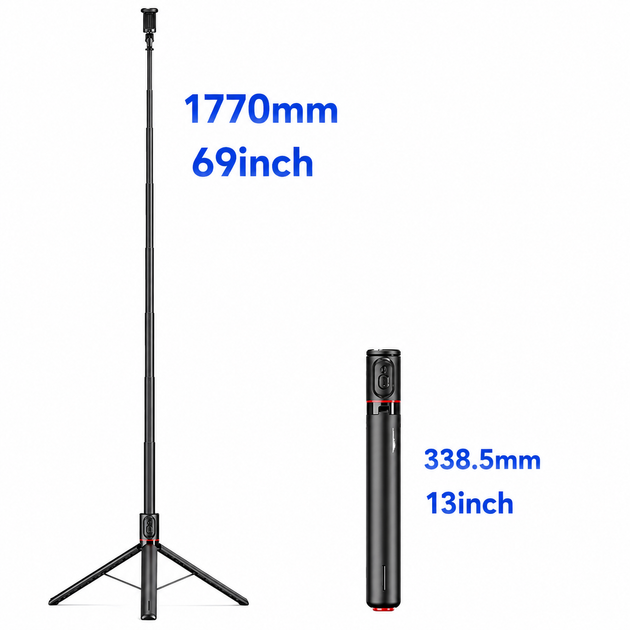 Монопод-штатив TT01 Multifunction 1770 мм с Bluetooth-пультом - изображение 8