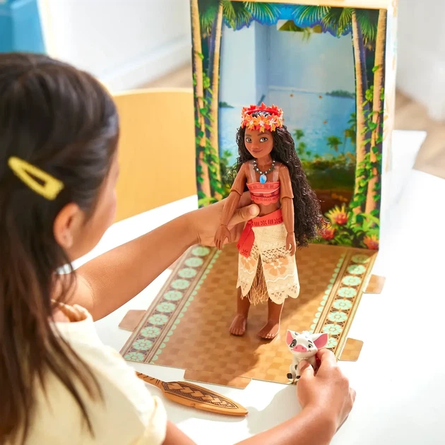 Лялька Моана 30 см Дісней — Принцеса Disney Story Doll Moana - Фото 4 Лялька Моана 30 см Дісней — Принцеса Disney Story Doll Moana - зображення 4