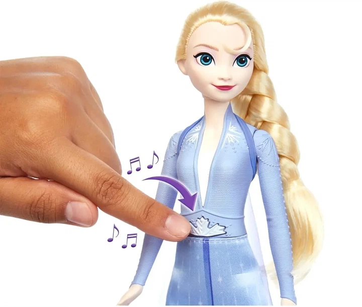 Лялька Ельза співаюча Холодне серце Mattel (HXD31) — Disney Frozen Singing Elsa Doll - Фото 6 Лялька Ельза співаюча Холодне серце Mattel (HXD31) — Disney Frozen Singing Elsa Doll - зображення 6