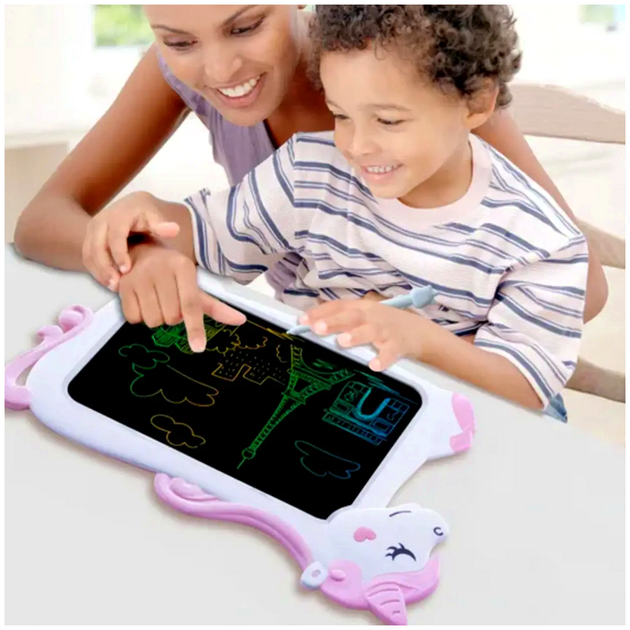 Графічний планшет Writing Tablet Unicorn для дітей 10 дюймів з LCD-екраном для малювання і творчості - Фото 9 Графічний планшет Writing Tablet Unicorn для дітей 10 дюймів з LCD-екраном для малювання і творчості - зображення 9