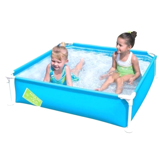 Детский каркасный бассейн 122x122 см 340 л для дачи голубой Bestway MC-5793 - изображение 2