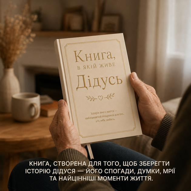 Книга, в которой живёт ДЕДУШКА. Книга подарок для сохранения истории дедушки. - изображение 3