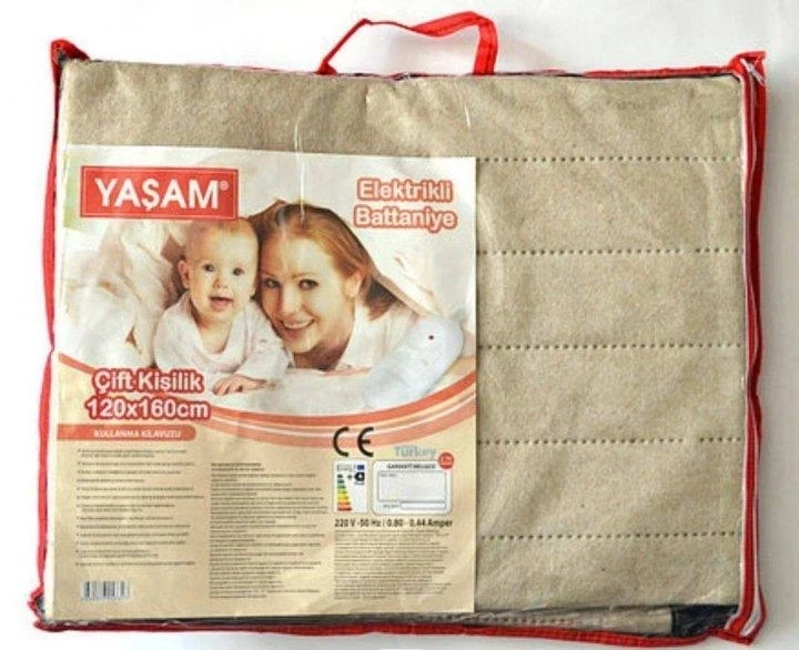 Простынь электрическая с подогревом Electric Blanket YASAM 160х120см Горчичный - зображення 2