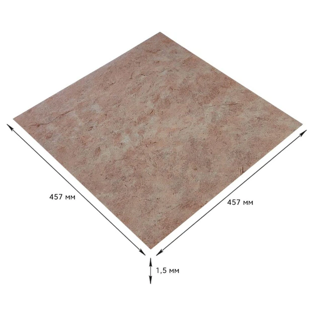 Самоклеюча LVT плитка Sticker Wall 457х457х1.5мм (2457) - зображення 3