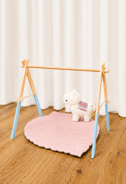 Напольный мобиль без игрушек Стойка Baby Gym Детский игровой тренажер Голубой - Фото 7 Напольный мобиль без игрушек Стойка Baby Gym Детский игровой тренажер Голубой - изображение 7