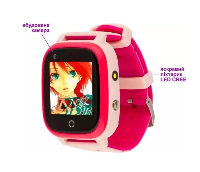 Дитячий розумний годинник AmiGo GO005 4G Wi-Fi Thermometer Pink (UA) - Фото 6 Дитячий розумний годинник AmiGo GO005 4G Wi-Fi Thermometer Pink (UA) - изображение 6