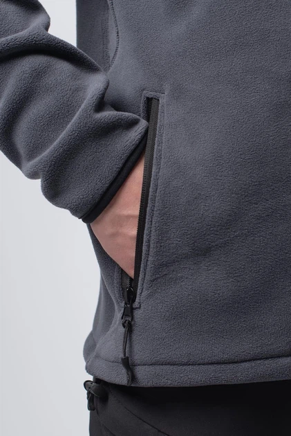 Кофта флісова Polartec Military Grey, сірий розмір XL HDSYR_1349 - изображение 4