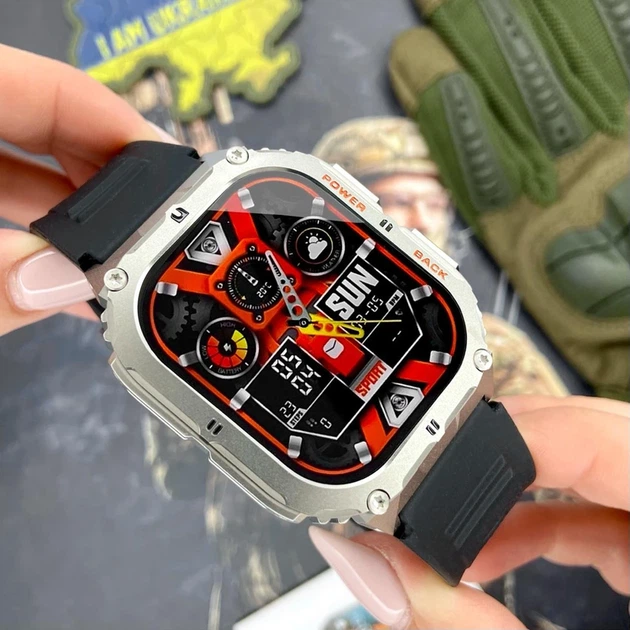Наручний годинник Modfit Navi Compass Silver-Black - изображение 2