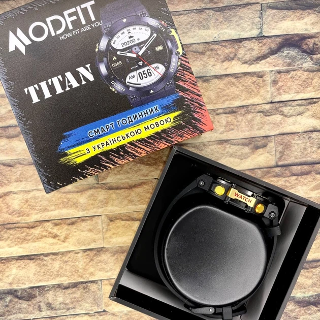 Наручний годинник Modfit Titan Black-Gold 35 мм. - изображение 11
