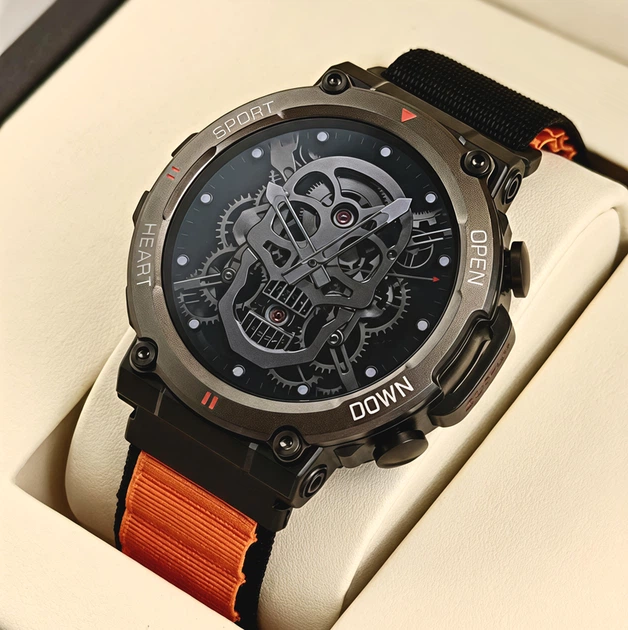 Розумний смарт годинник Smart Storm Cyber Orange, 2 ремінці - Фото 3 Розумний смарт годинник Smart Storm Cyber Orange, 2 ремінці - зображення 3