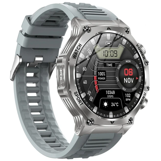 Розумний смарт годинник Smart Surf X Pro Silver Grey, 2 ремінці - изображение 7
