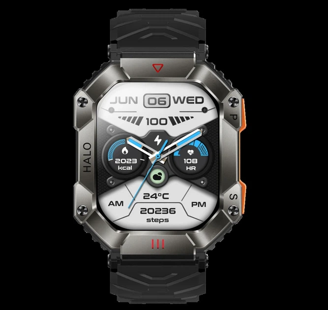 Розумний смарт годинник Smart Racer K+ Black з компасом - Фото 4 Розумний смарт годинник Smart Racer K+ Black з компасом - зображення 4