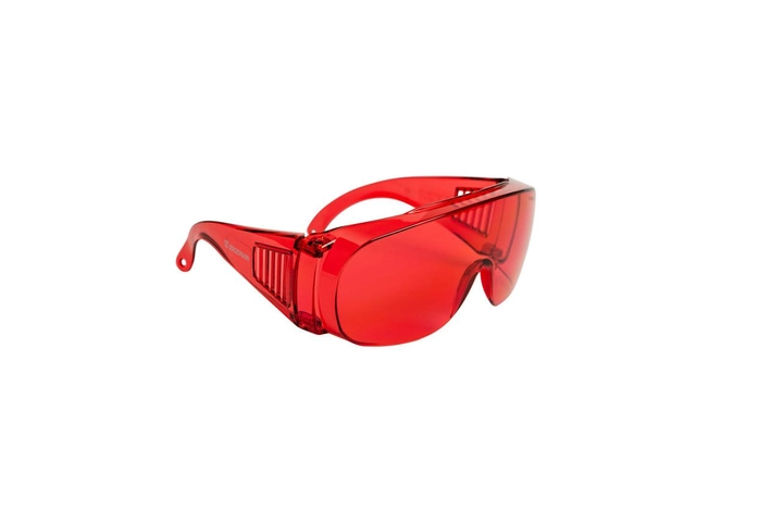 Очки защитные открытого типа Sizam Laser Spec красные 35042 - изображение 1