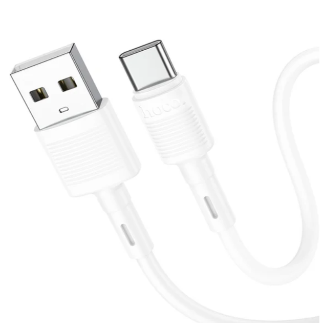 Кабель USB/Type-C 1 м Hoco X83 3 A білий - Фото 1 Кабель USB/Type-C 1 м Hoco X83 3 A білий - изображение 1