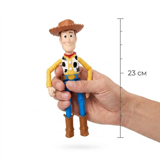 Фигурка Вуди из «История игрушек 5» от Mattel, JKV14, 23 см, подвижная, Disney Pixar - Фото 2 Фигурка Вуди из «История игрушек 5» от Mattel, JKV14, 23 см, подвижная, Disney Pixar - изображение 2