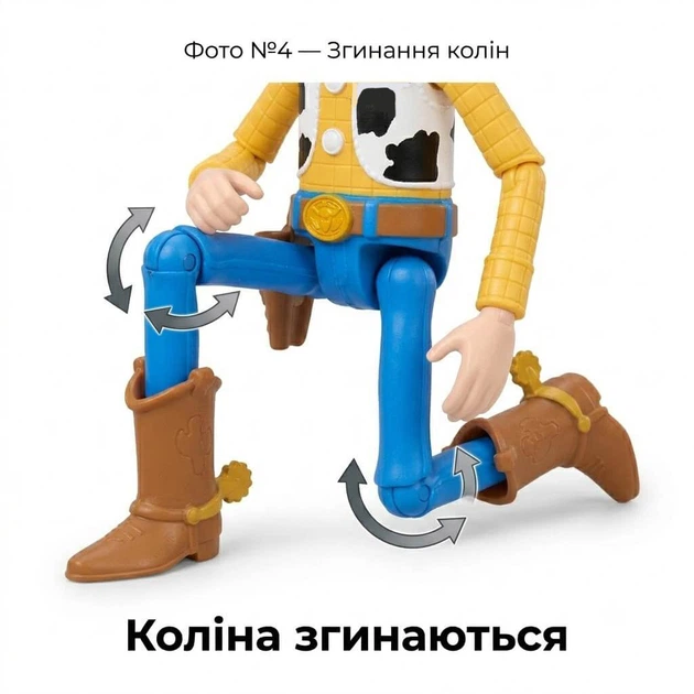 Фигурка Вуди из «История игрушек 5» от Mattel, JKV14, 23 см, подвижная, Disney Pixar - Фото 5 Фигурка Вуди из «История игрушек 5» от Mattel, JKV14, 23 см, подвижная, Disney Pixar - изображение 5