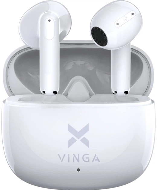 Наушники Vinga HBT065 Bluetooth White (HBT065WT) - Фото 2 Наушники Vinga HBT065 Bluetooth White (HBT065WT) - изображение 2