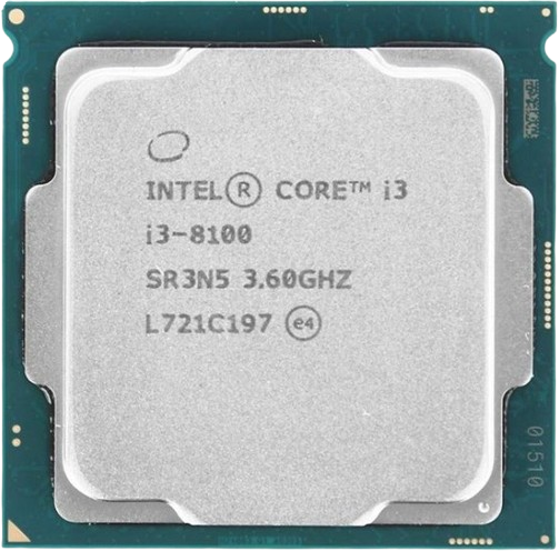 Процесор Intel Core i3 8100 LGA 1151v2 (BX80684I38100) Б/В - Фото 1 Процесор Intel Core i3 8100 LGA 1151v2 (BX80684I38100) Б/В - изображение 1