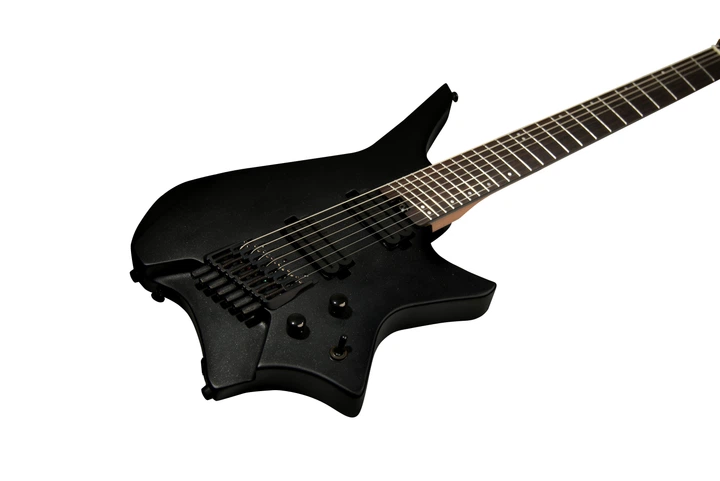 Безголова електрогітара HILS HZ7 S/GB (Satin Galaxy Black) - зображення 3