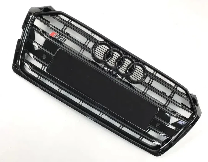 Решетка радиатора Audi A5 F5/B9 2016-2019 S-Line черный глянец - изображение 4
