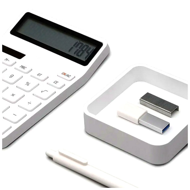 Калькулятор Xiaomi LEMO Lemai настольный с большим экраном для офиса и дома с солнечной панелью и памятью действий - изображение 2
