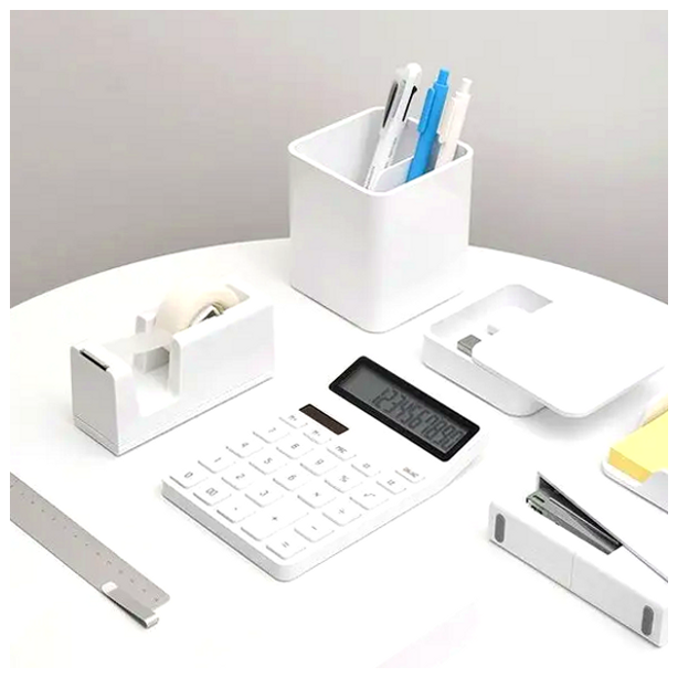 Калькулятор Xiaomi LEMO Lemai настольный с большим экраном для офиса и дома с солнечной панелью и памятью действий - изображение 5