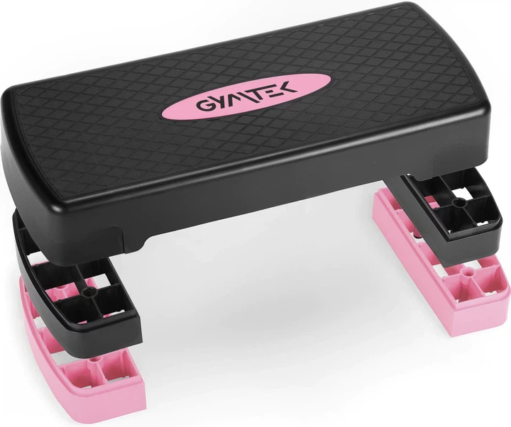 Степ платформа для аеробіки Gymtek 3 рівні Рожево-чорна (5905884426920) - Фото 3 Степ платформа для аеробіки Gymtek 3 рівні Рожево-чорна (5905884426920) - зображення 3