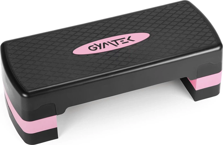 Степ платформа для аеробіки Gymtek 3 рівні Рожево-чорна (5905884426920) - Фото 1 Степ платформа для аеробіки Gymtek 3 рівні Рожево-чорна (5905884426920) - зображення 1