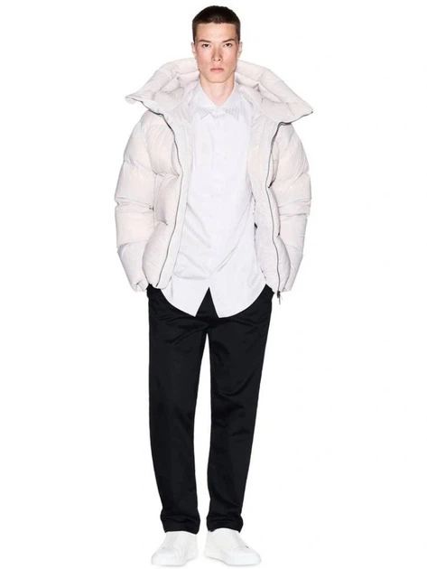 Рубашка хлопковая мужская Armani Exchange 728714880 M Бежевая (1159975887) - Фото 3 Рубашка хлопковая мужская Armani Exchange 728714880 M Бежевая (1159975887) - изображение 3