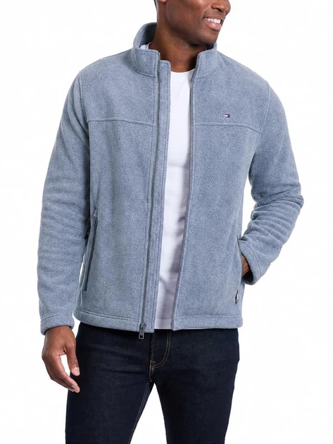 Толстовка на молнии на флисе мужская Tommy Hilfiger 117867410 2XL Серая (1160804930) - Фото 4 Толстовка на молнии на флисе мужская Tommy Hilfiger 117867410 2XL Серая (1160804930) - изображение 4