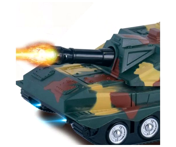 Танк радиоуправления с световыми эффектами 10х20х11 см для игры MC-6410 - изображение 3