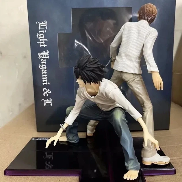 Фигурка Death Note Тетрадь смерти Лайт Ягами Кира и L Рюдзаки 22 см - Фото 2 Фигурка Death Note Тетрадь смерти Лайт Ягами Кира и L Рюдзаки 22 см - изображение 2