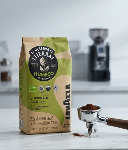 Кофе в зернах Lavazza Tierra Humeco 1 кг итальянский купаж арабики и робусты для эспрессо капучино и латте - изображение 6
